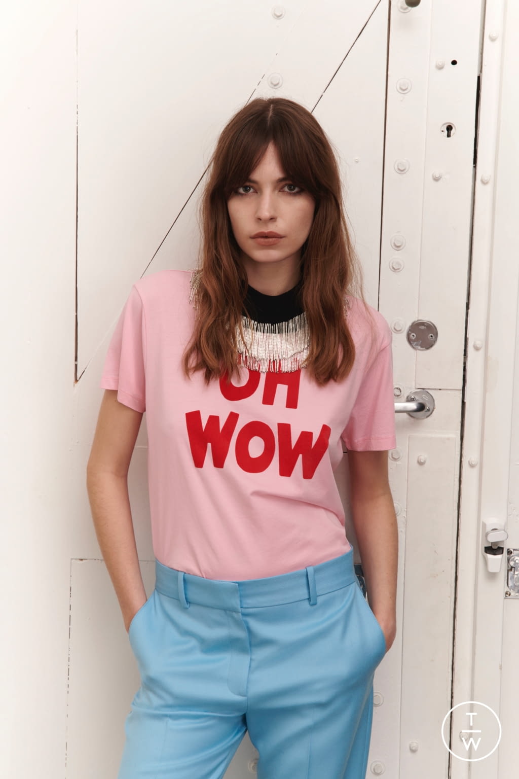 Fashion Week London Pre-Fall 2020 look 30 from the Bella Freud collection 女装