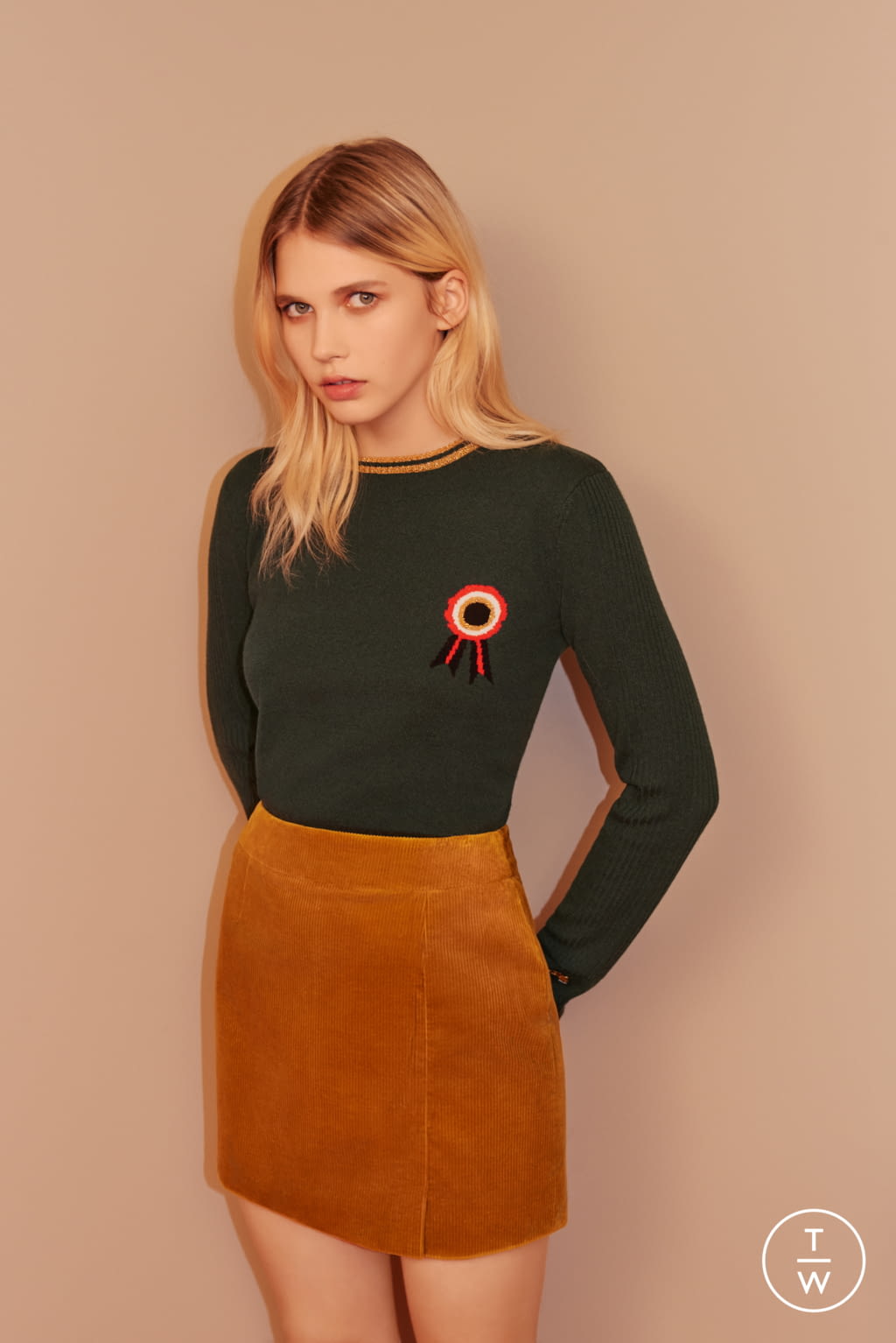 Fashion Week London Pre-Fall 2018 look 26 from the Bella Freud collection 女装