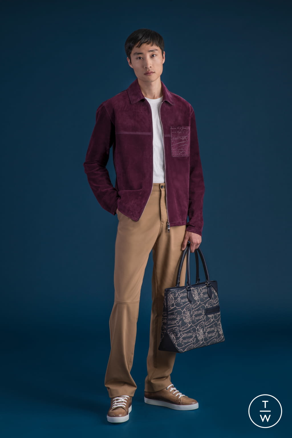 Fashion Week Milan Spring/Summer 2022 look 10 from the Berluti collection menswear