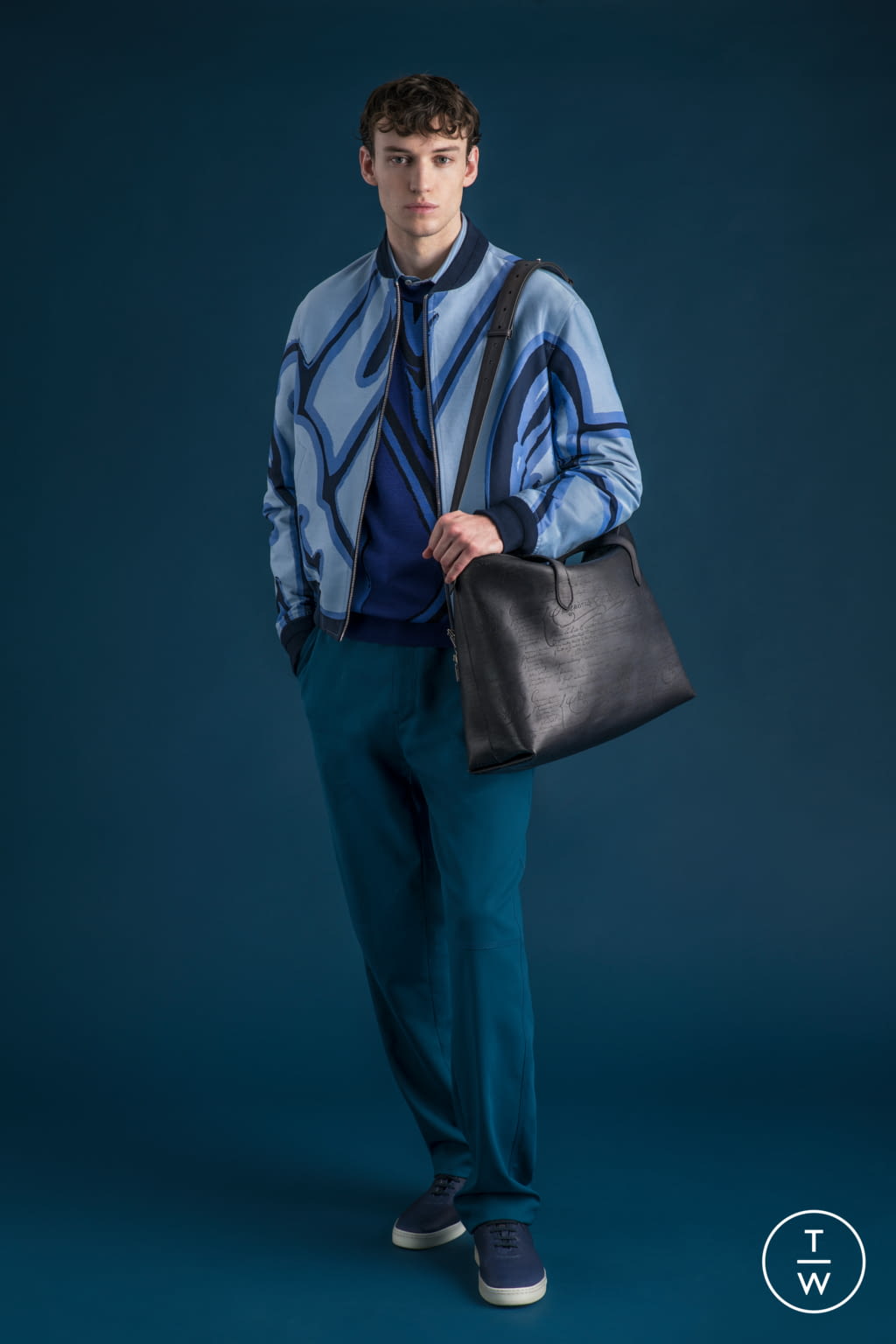Fashion Week Milan Spring/Summer 2022 look 11 from the Berluti collection 男装