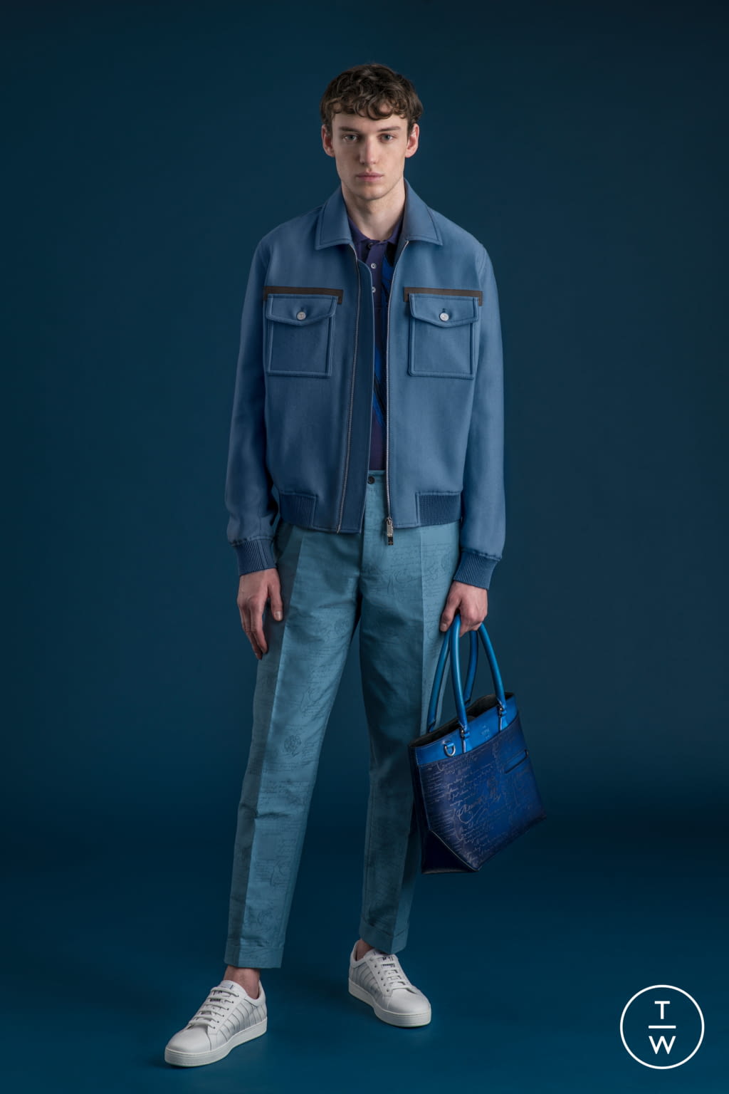 Fashion Week Milan Spring/Summer 2022 look 15 from the Berluti collection menswear