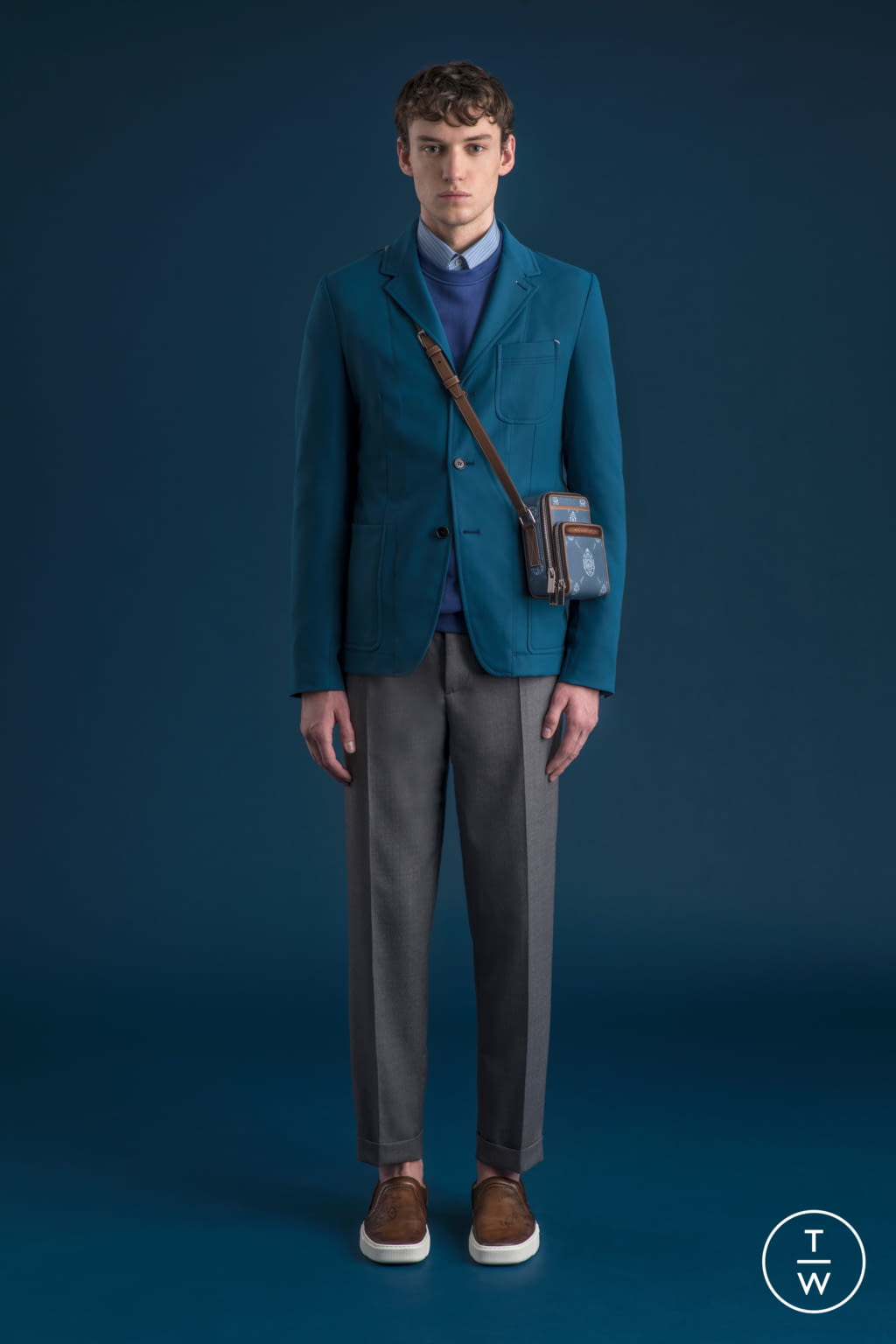 Fashion Week Milan Spring/Summer 2022 look 18 from the Berluti collection menswear