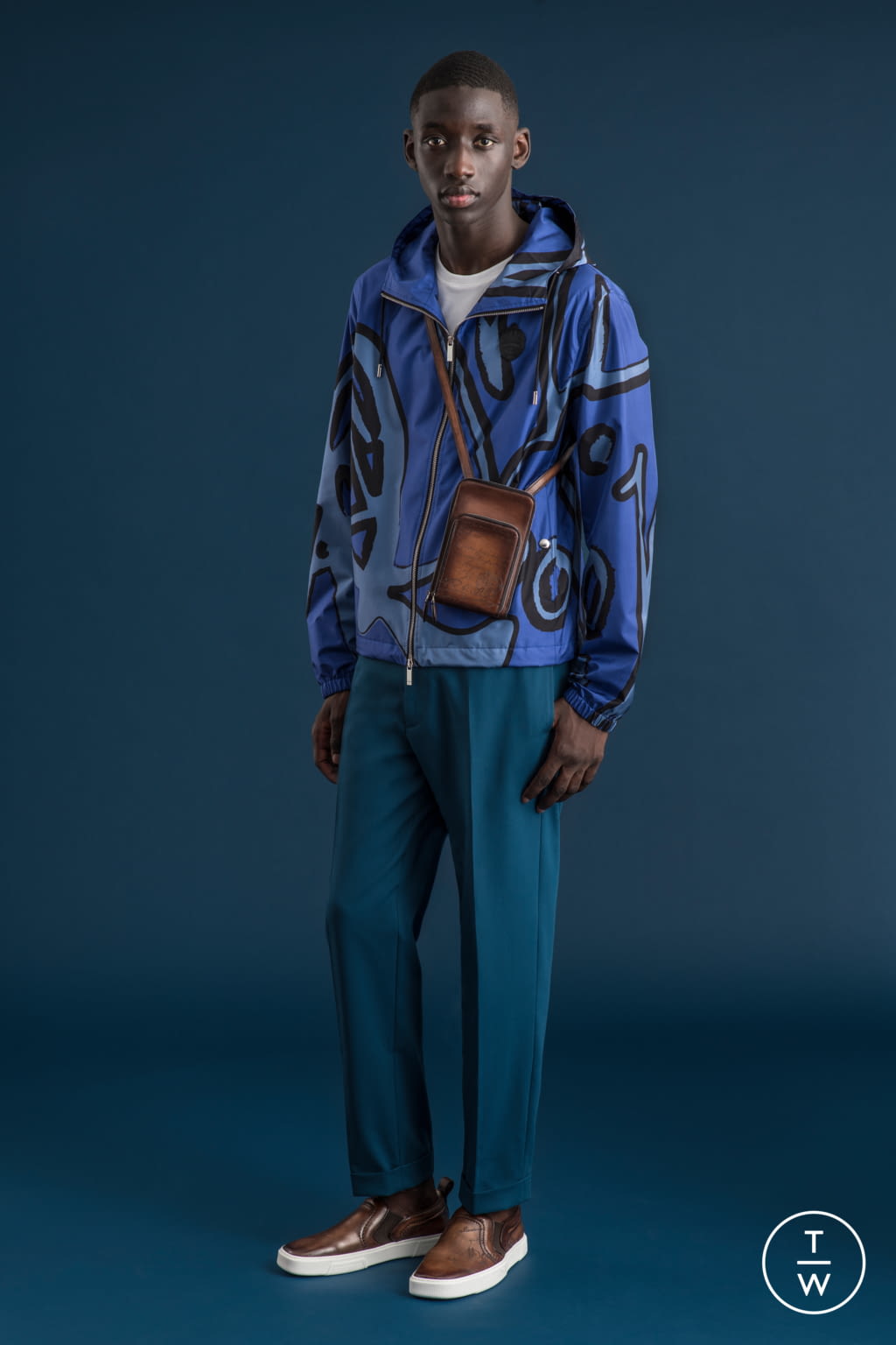 Fashion Week Milan Spring/Summer 2022 look 25 from the Berluti collection menswear