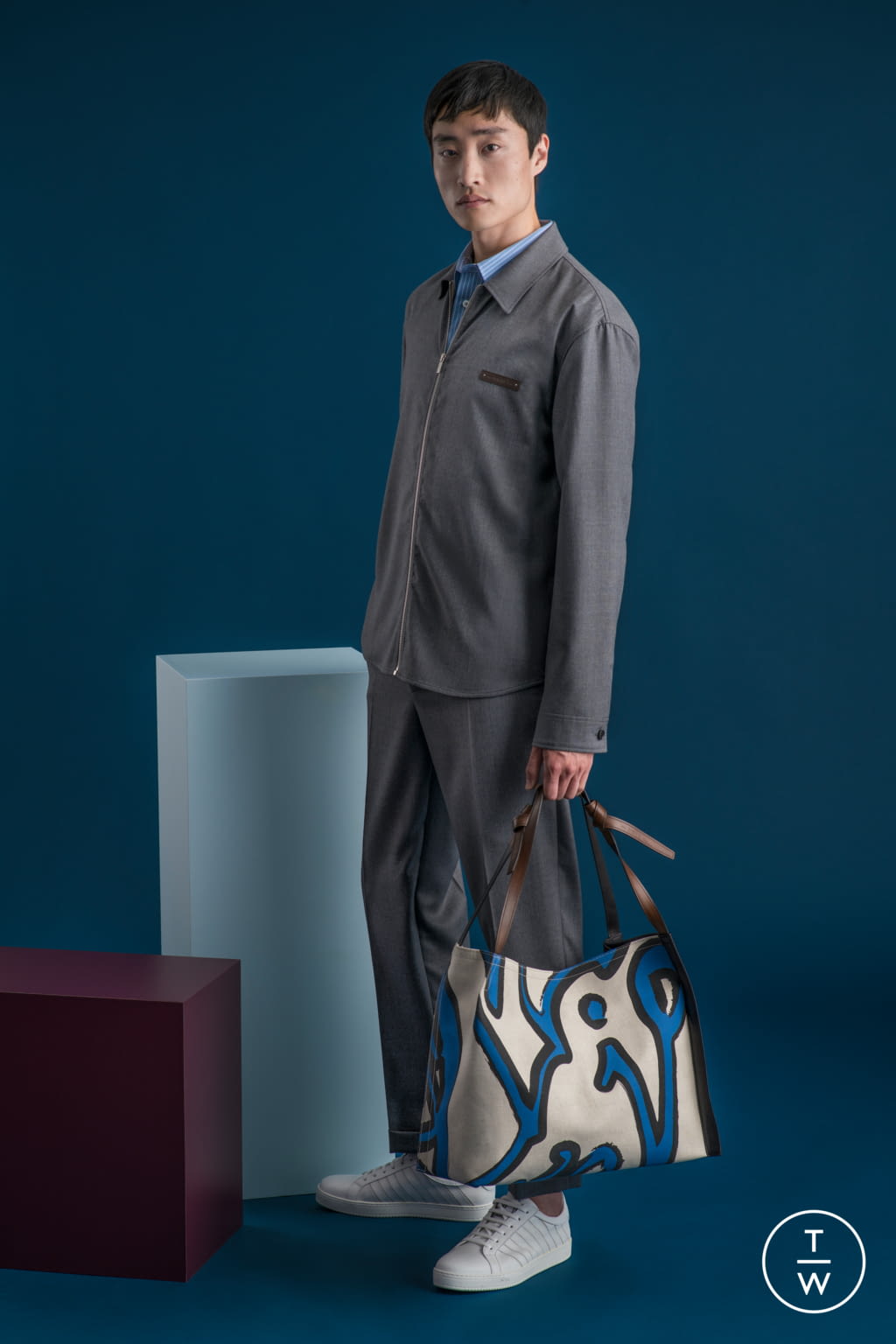 Fashion Week Milan Spring/Summer 2022 look 26 from the Berluti collection menswear