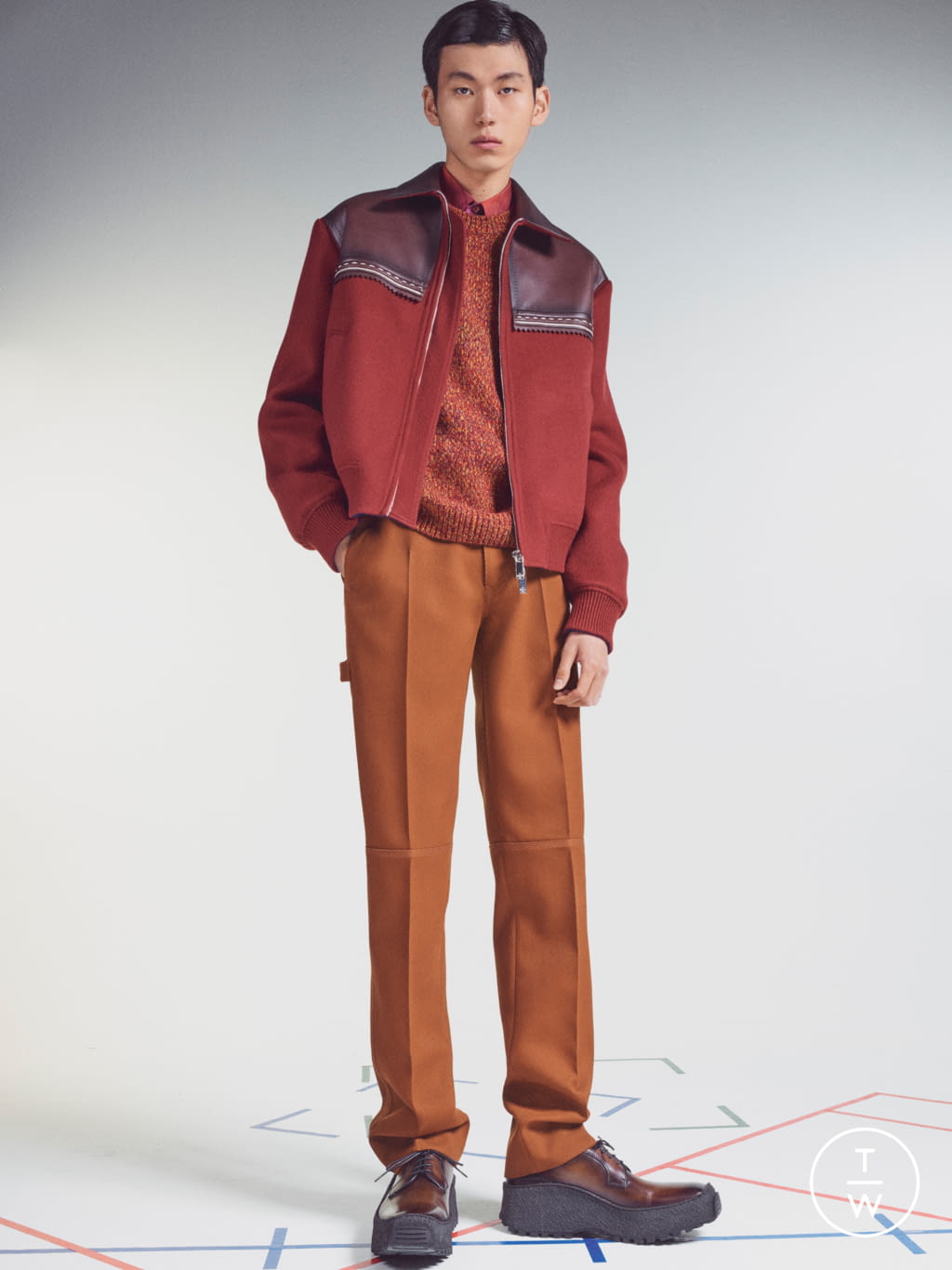 Fashion Week Paris Fall/Winter 2021 look 10 from the Berluti collection menswear