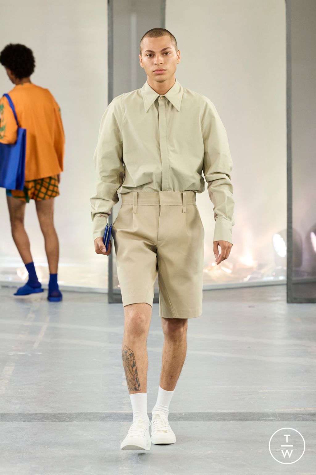 Fashion Week Paris Spring/Summer 2023 look 28 from the Bianca Saunders collection menswear