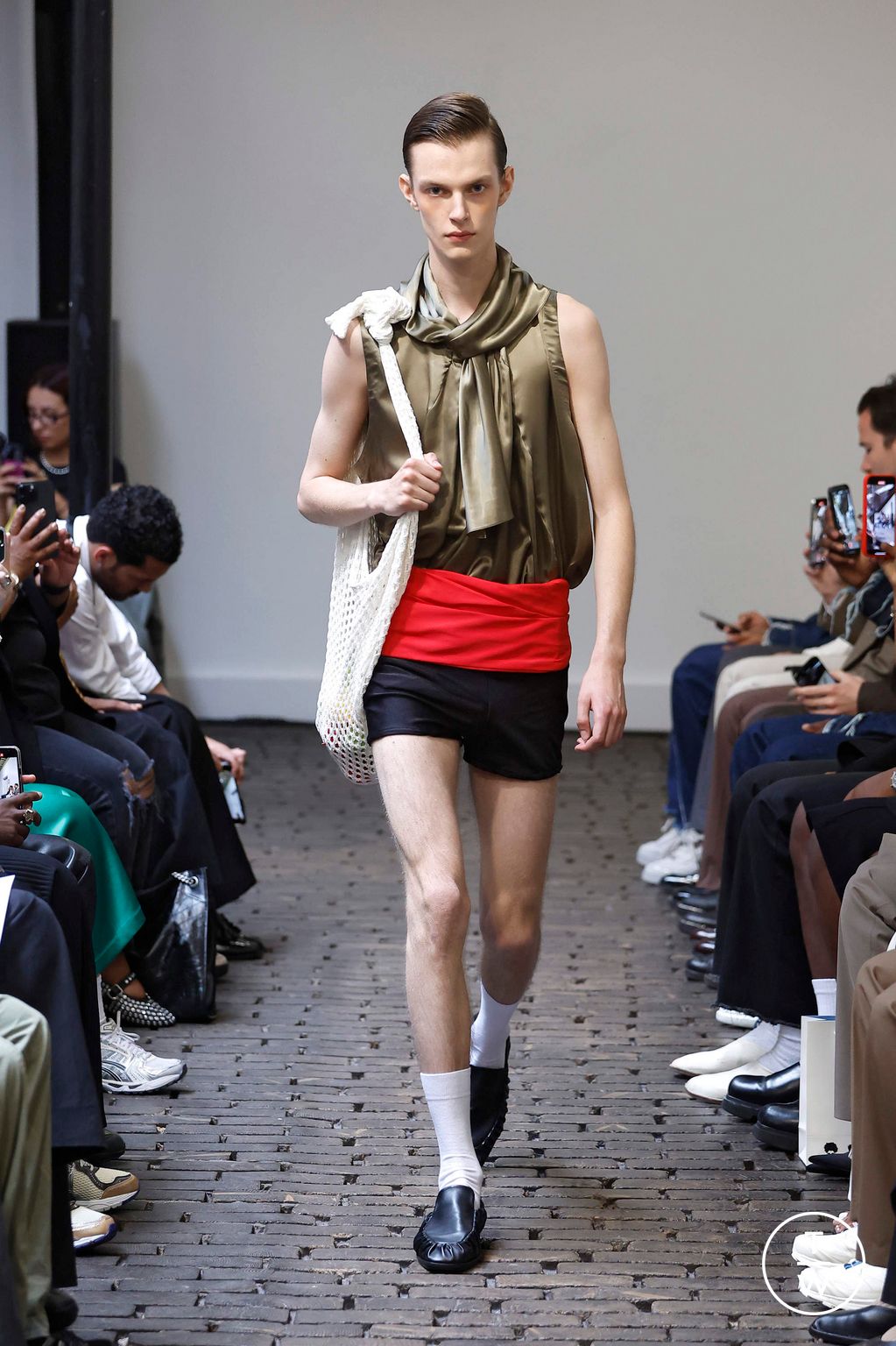 Fashion Week Paris Spring-Summer 2025 look 2 from the Bianca Saunders collection menswear