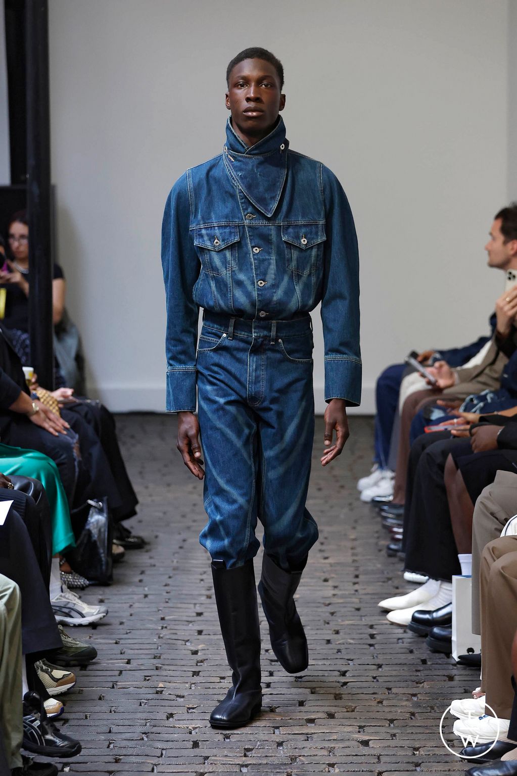Fashion Week Paris Spring-Summer 2025 look 7 from the Bianca Saunders collection menswear