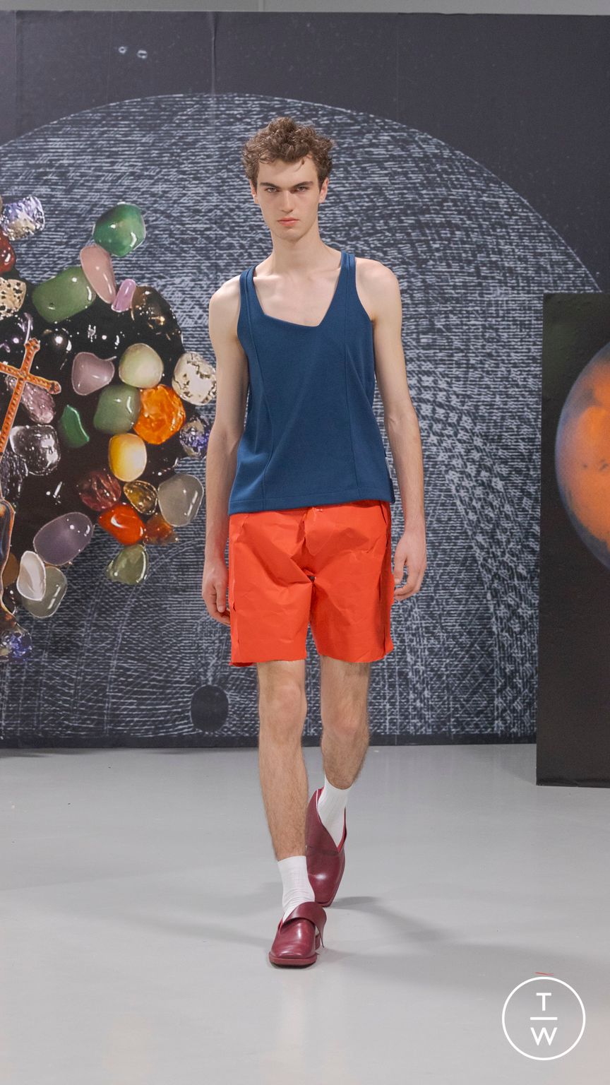 Fashion Week Paris Spring/Summer 2024 look 15 from the Bianca Saunders collection menswear