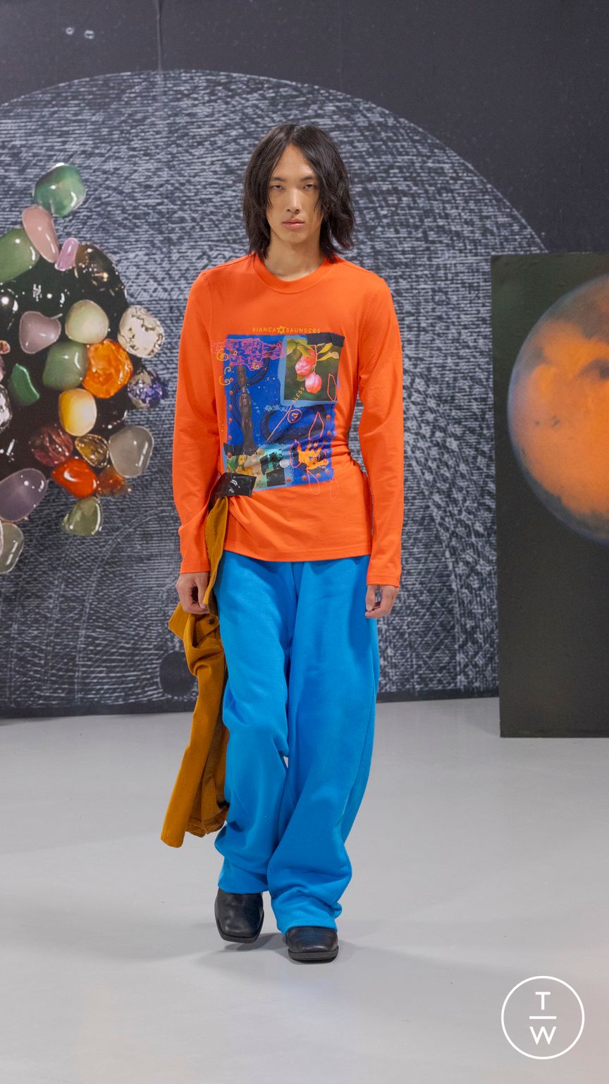 Fashion Week Paris Spring/Summer 2024 look 9 from the Bianca Saunders collection menswear