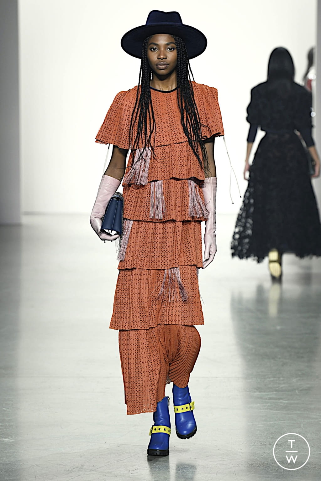 Fashion Week New York Fall/Winter 2022 look 13 from the Bibhu Mohapatra collection womenswear