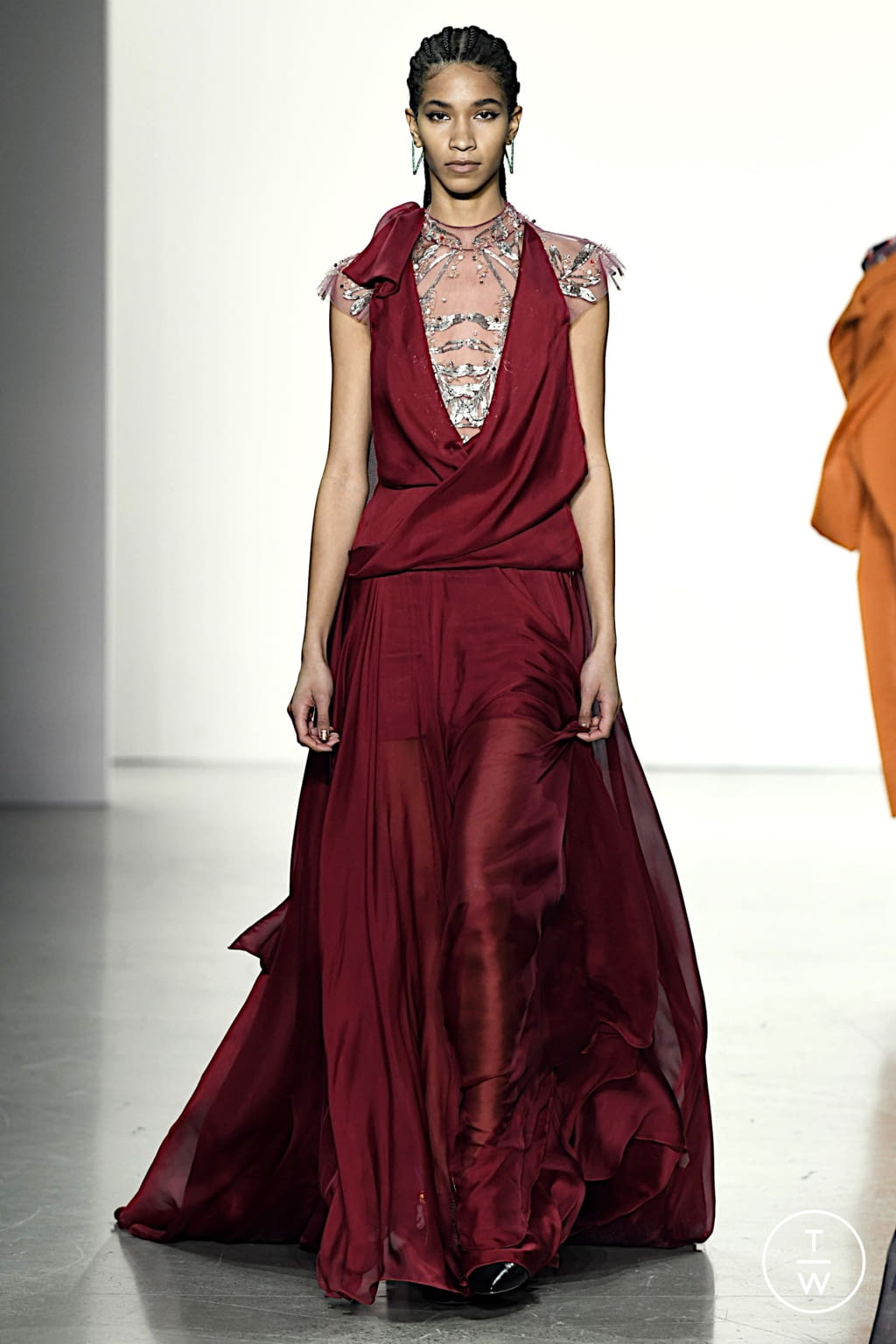 Fashion Week New York Fall/Winter 2022 look 30 from the Bibhu Mohapatra collection womenswear