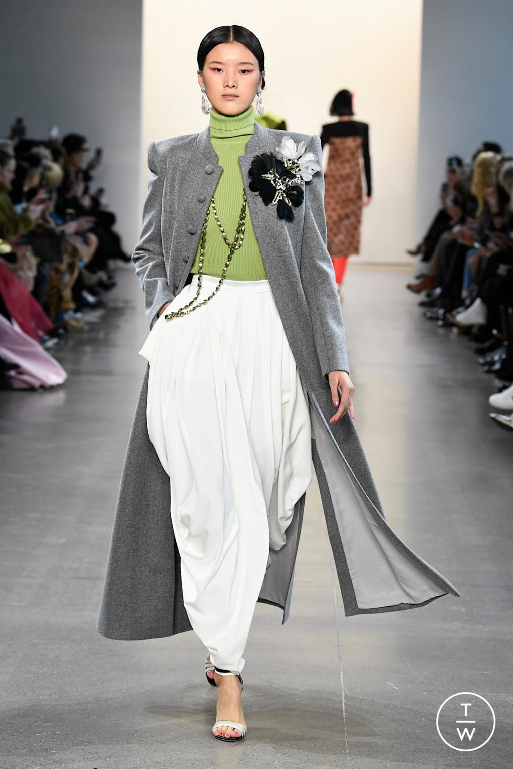 Fashion Week New York Fall/Winter 2020 look 9 from the Bibhu Mohapatra collection womenswear