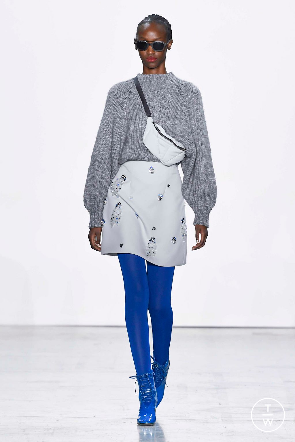 Fashion Week New York Fall/Winter 2023 look 10 from the Bibhu Mohapatra collection womenswear