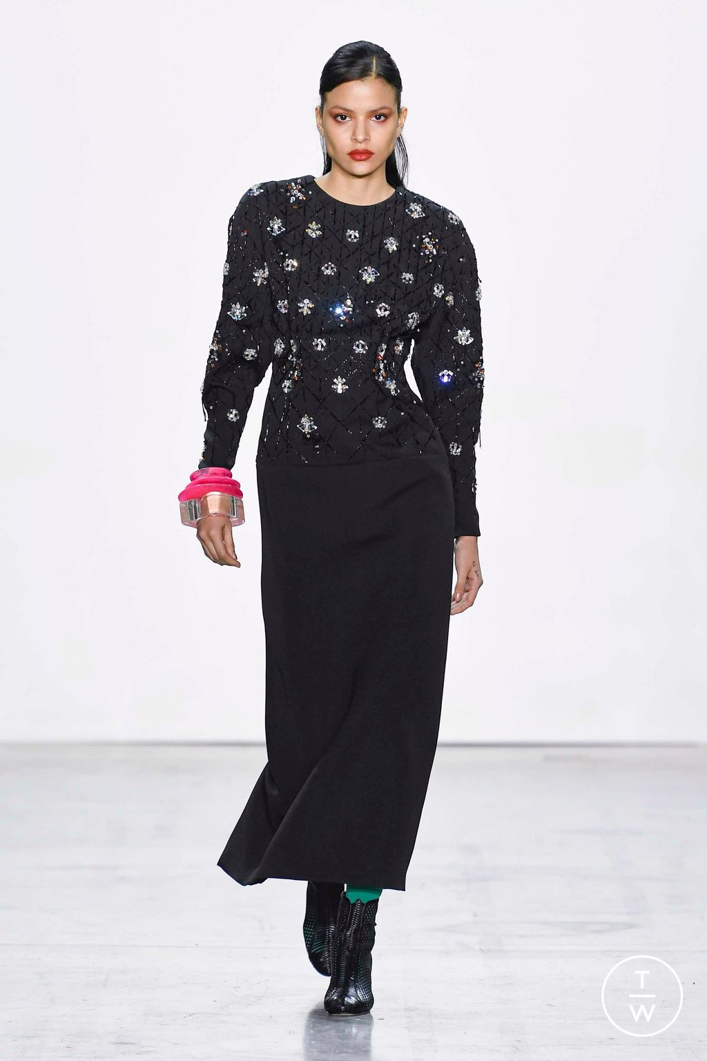 Fashion Week New York Fall/Winter 2023 look 18 from the Bibhu Mohapatra collection womenswear