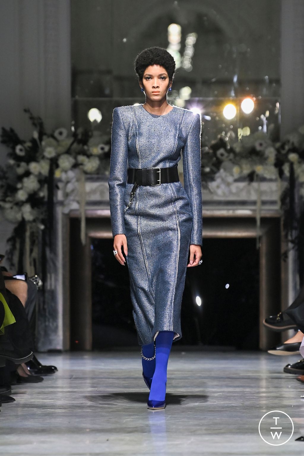 Fashion Week New York Fall/Winter 2024 look 1 de la collection Bibhu Mohapatra womenswear