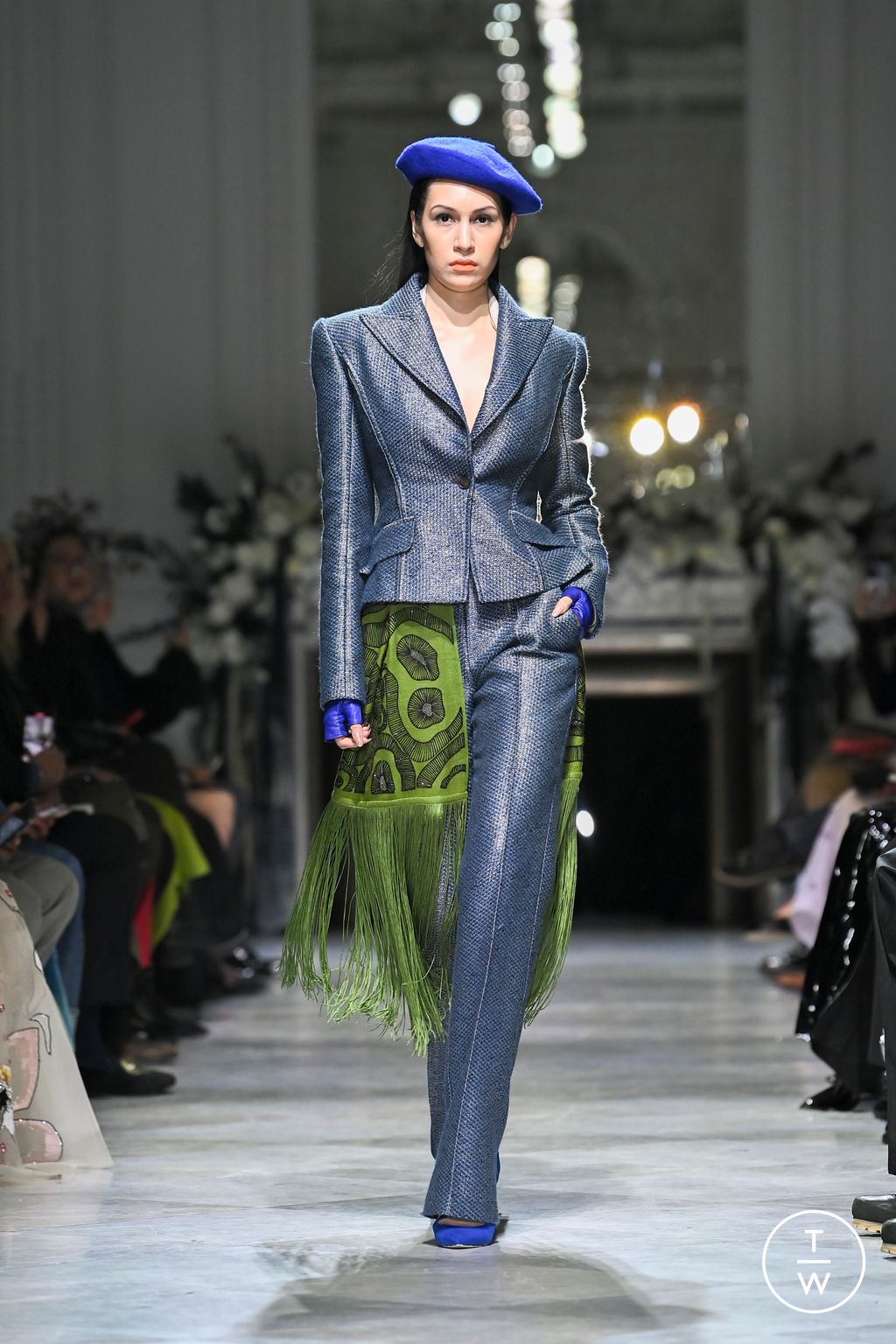 Fashion Week New York Fall/Winter 2024 look 9 de la collection Bibhu Mohapatra womenswear