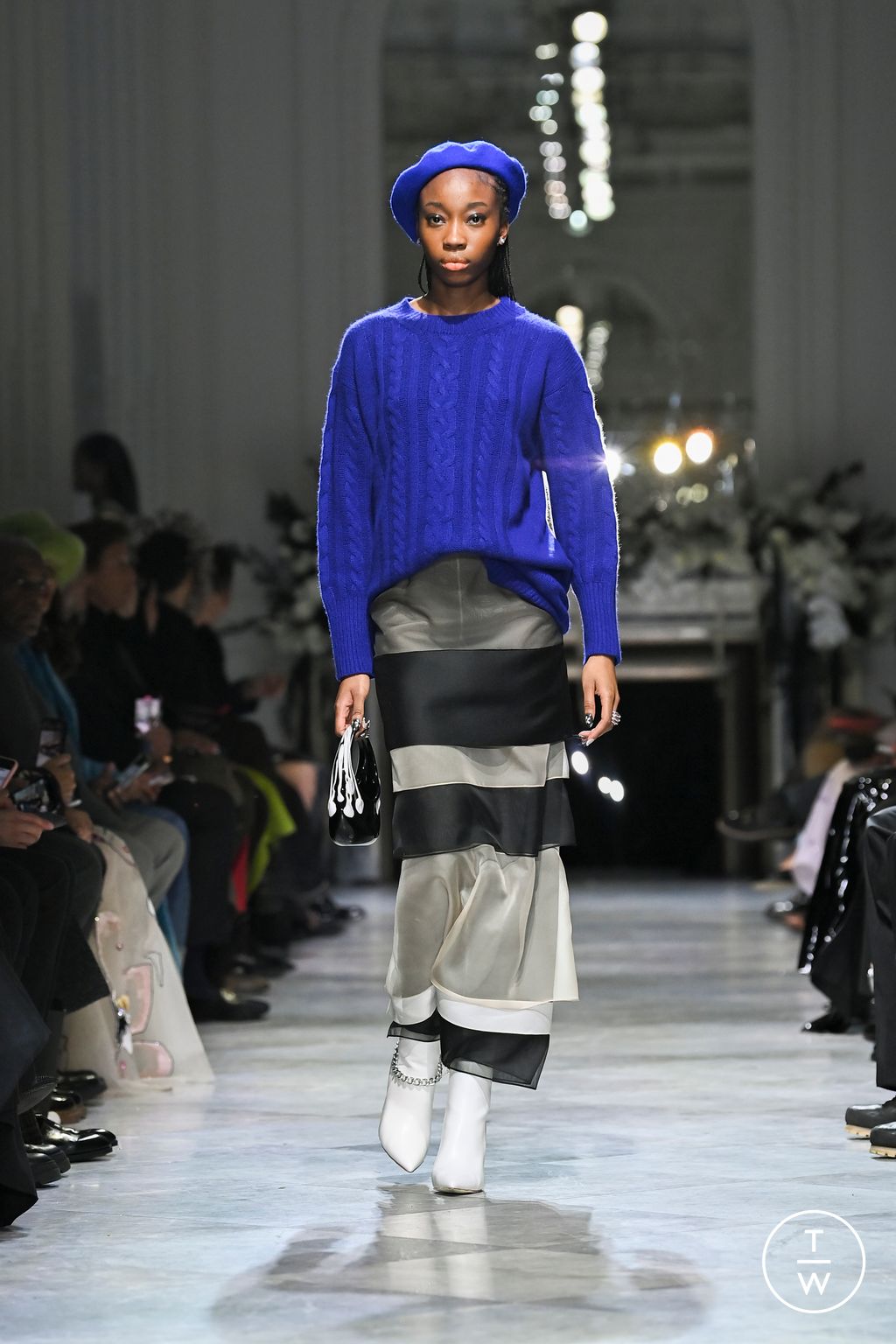 Fashion Week New York Fall/Winter 2024 look 10 from the Bibhu Mohapatra collection womenswear