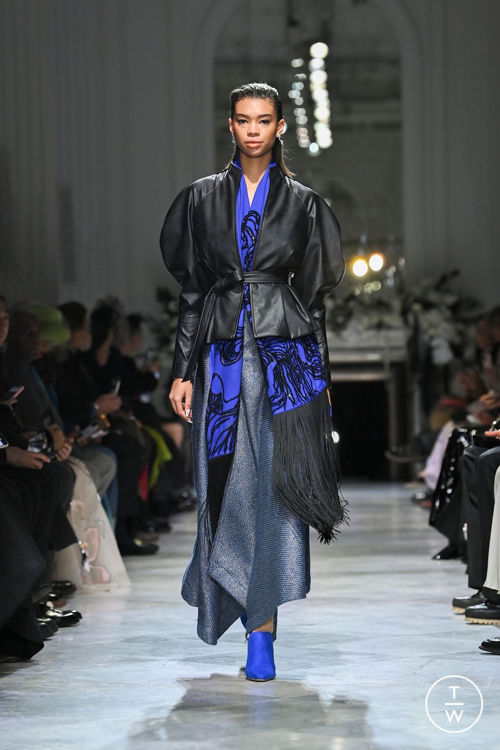 Fashion Week New York Fall/Winter 2024 look 11 de la collection Bibhu Mohapatra womenswear