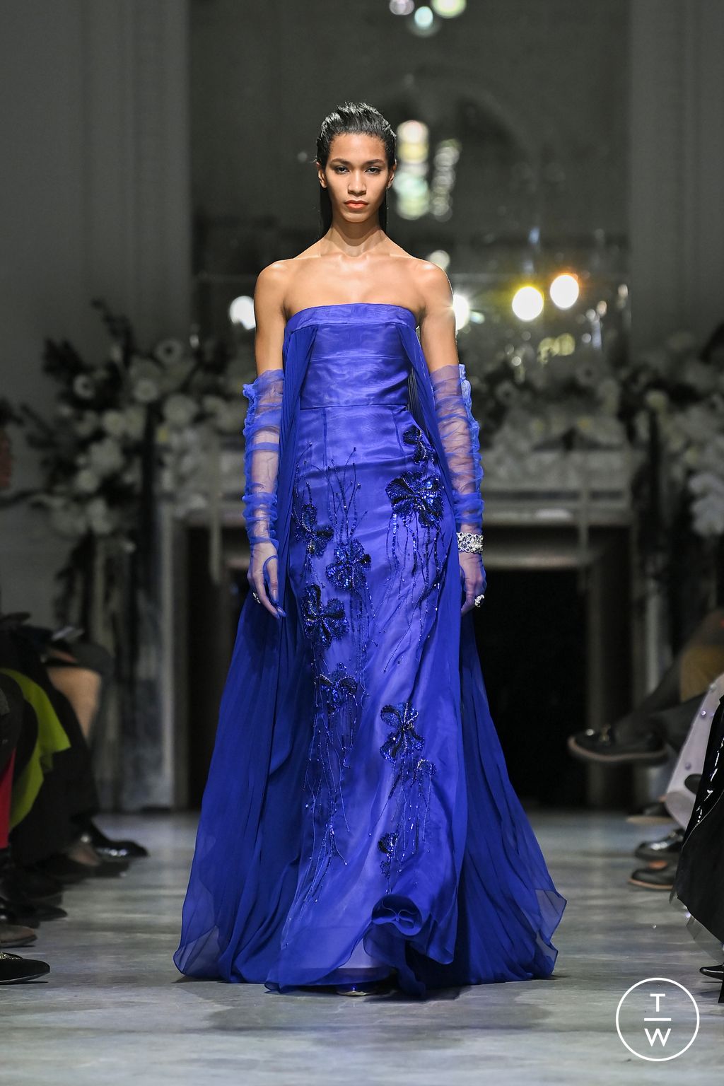 Fashion Week New York Fall/Winter 2024 look 40 from the Bibhu Mohapatra collection womenswear