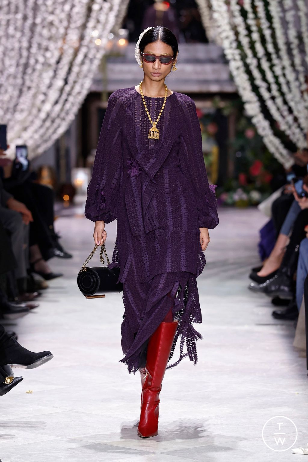 Fashion Week New York Fall/Winter 2025 look 2 from the Bibhu Mohapatra collection womenswear