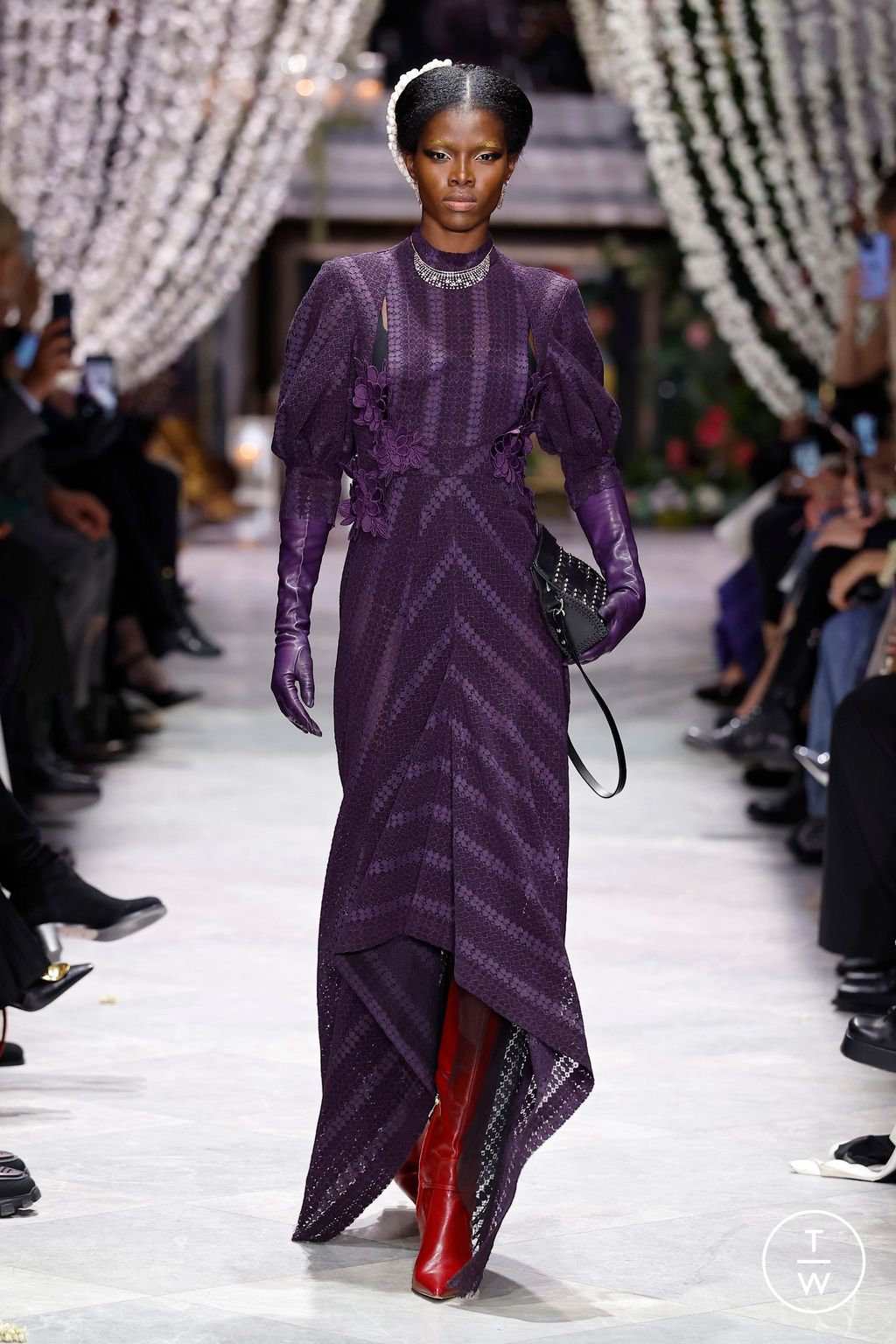 Fashion Week New York Fall/Winter 2025 look 6 from the Bibhu Mohapatra collection womenswear