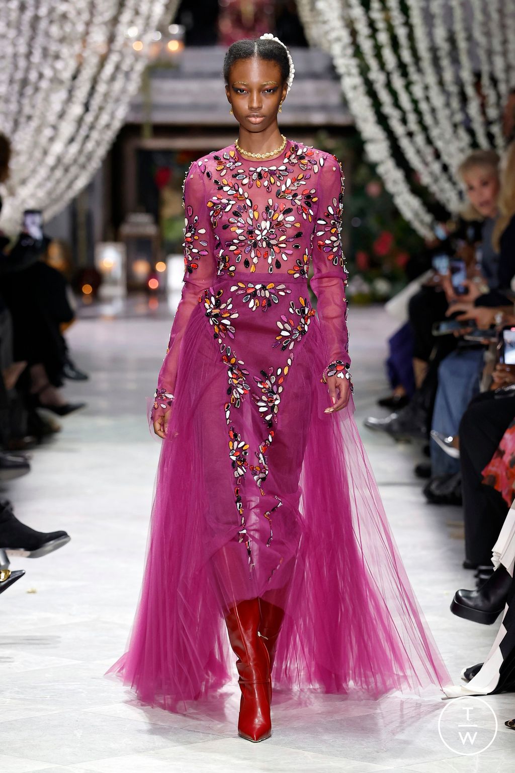 Fashion Week New York Fall/Winter 2025 look 33 from the Bibhu Mohapatra collection womenswear