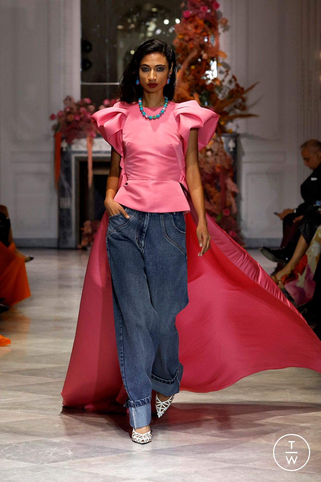 Fashion Week New York Spring-Summer 2025 look 28 from the Bibhu Mohapatra collection womenswear