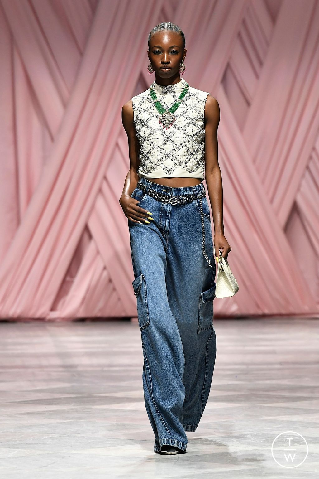 Fashion Week New York Spring/Summer 2026 look 13 from the Bibhu Mohapatra collection womenswear