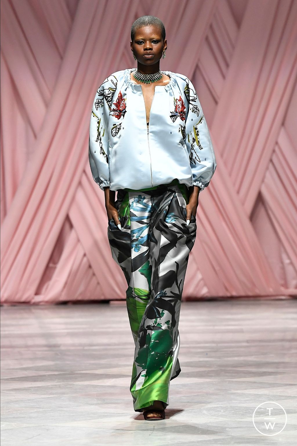 Fashion Week New York Spring/Summer 2026 look 14 from the Bibhu Mohapatra collection womenswear