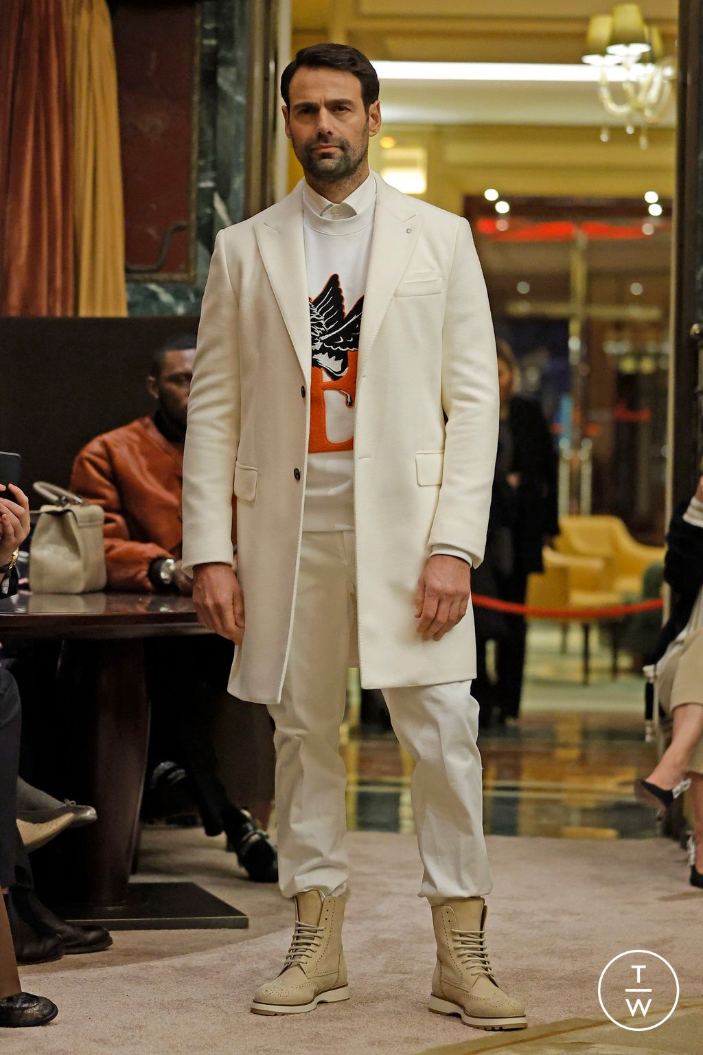 Fashion Week Milan Fall/Winter 2024 look 8 from the Billionaire collection menswear