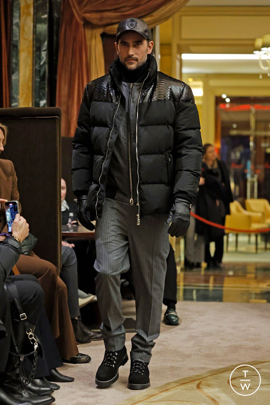 Fashion Week Milan Fall/Winter 2024 look 13 from the Billionaire collection menswear