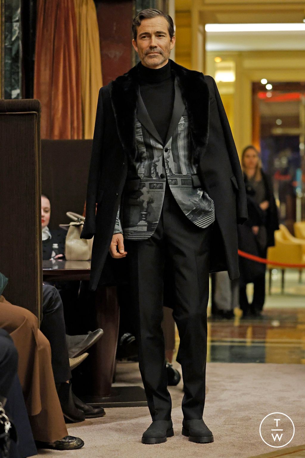 Fashion Week Milan Fall/Winter 2024 look 16 from the Billionaire collection menswear
