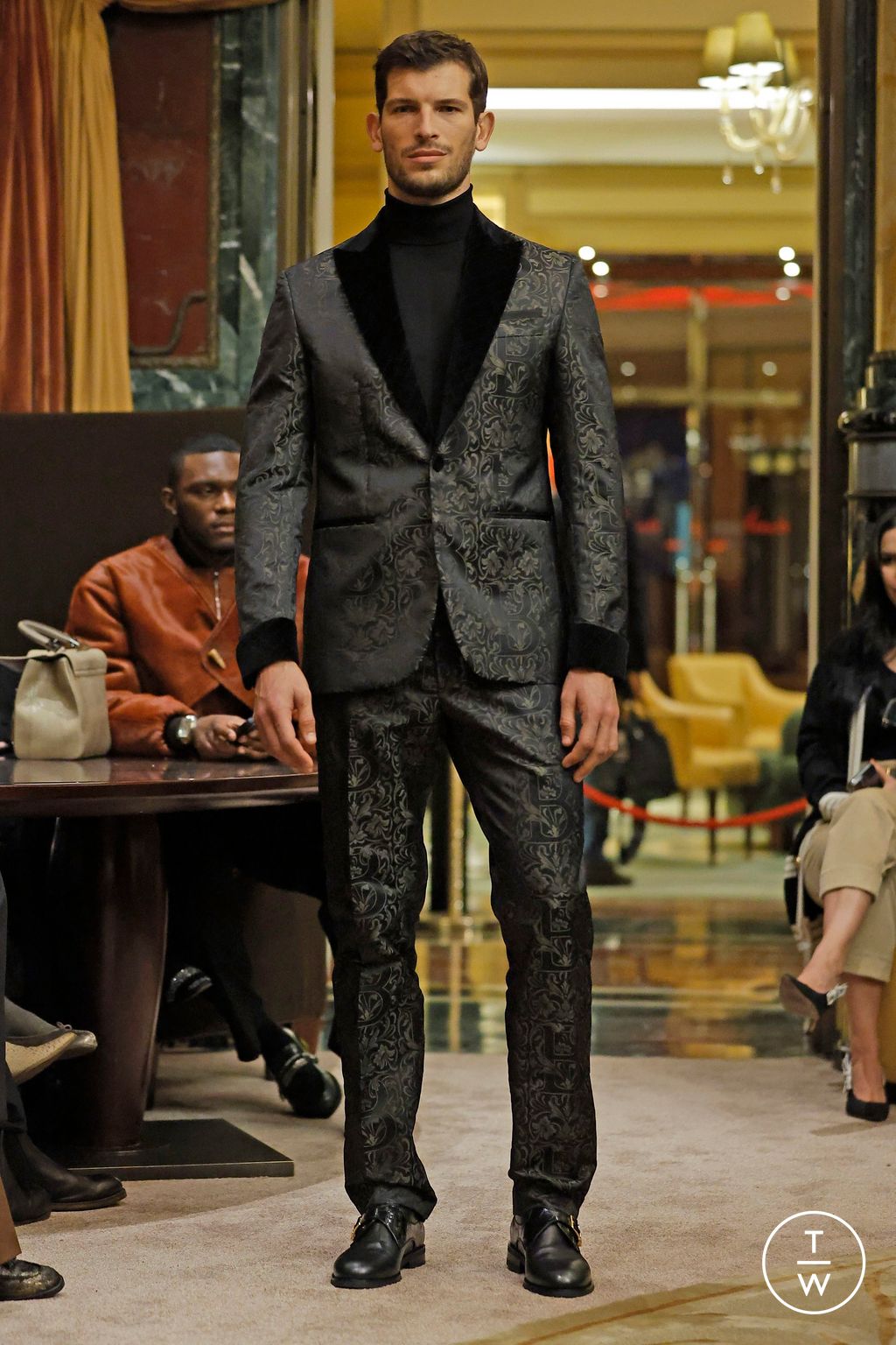 Fashion Week Milan Fall/Winter 2024 look 18 from the Billionaire collection menswear