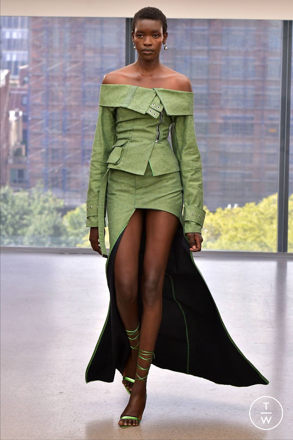Fashion Week New York Spring/Summer 2024 look 5 from the Bishme Cromartie collection 女装