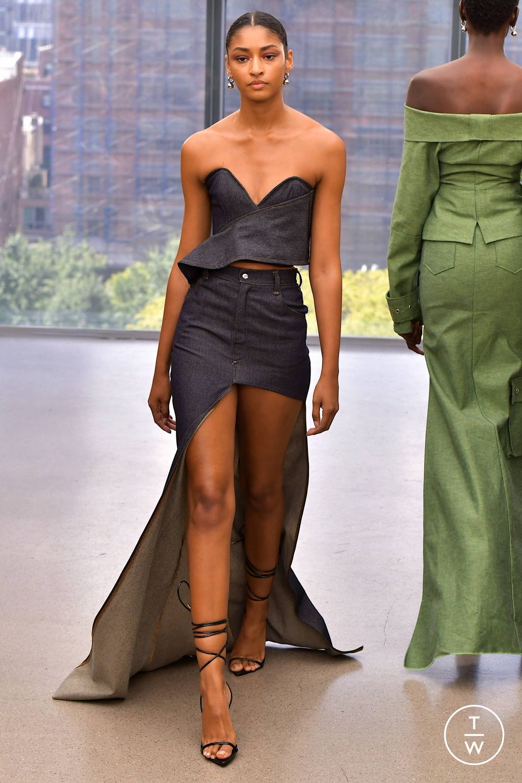 Fashion Week New York Spring/Summer 2024 look 6 de la collection Bishme Cromartie womenswear