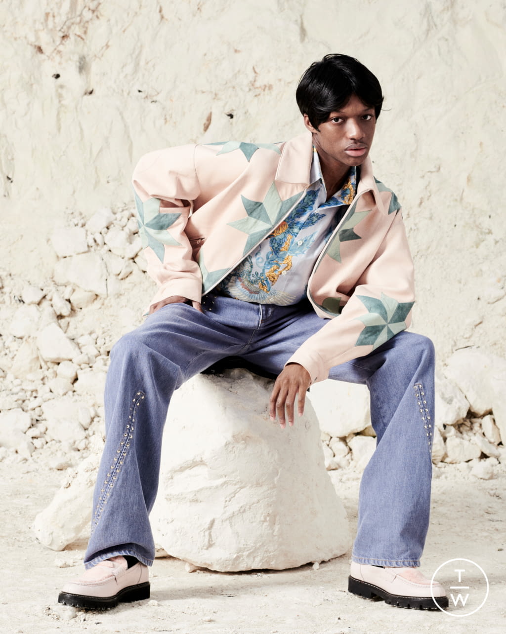 Fashion Week Paris Fall/Winter 2021 look 11 from the Bluemarble collection menswear