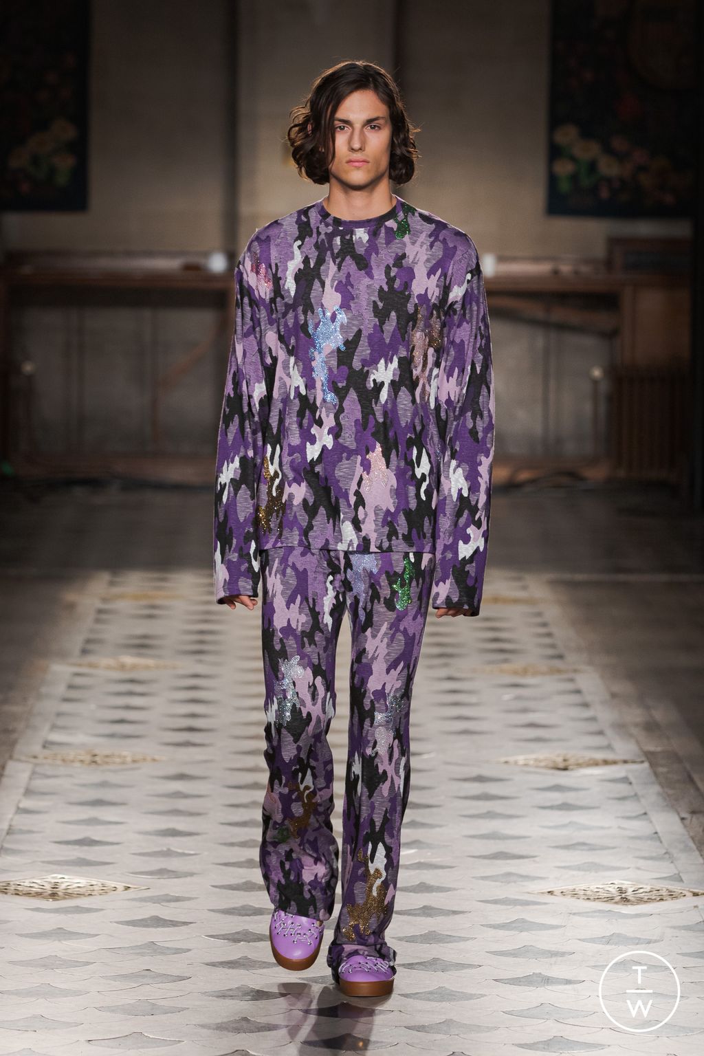 Fashion Week Paris Fall/Winter 2023 look 25 de la collection Bluemarble menswear