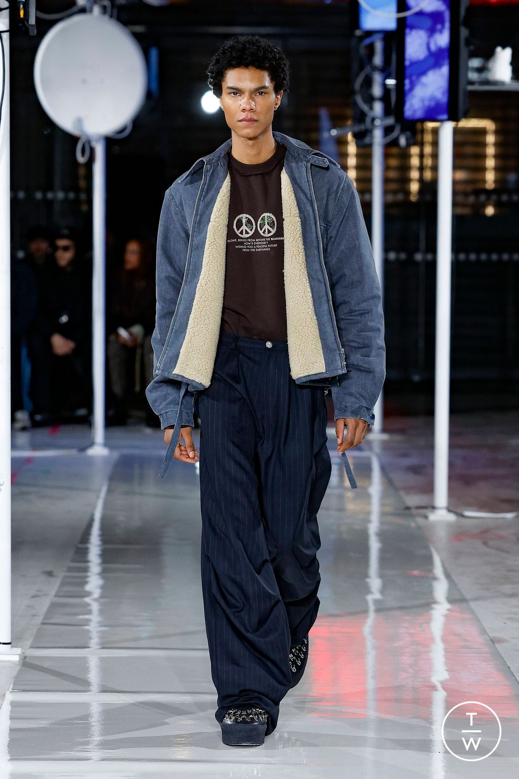 Fashion Week Paris Fall/Winter 2024 look 7 from the Bluemarble collection menswear