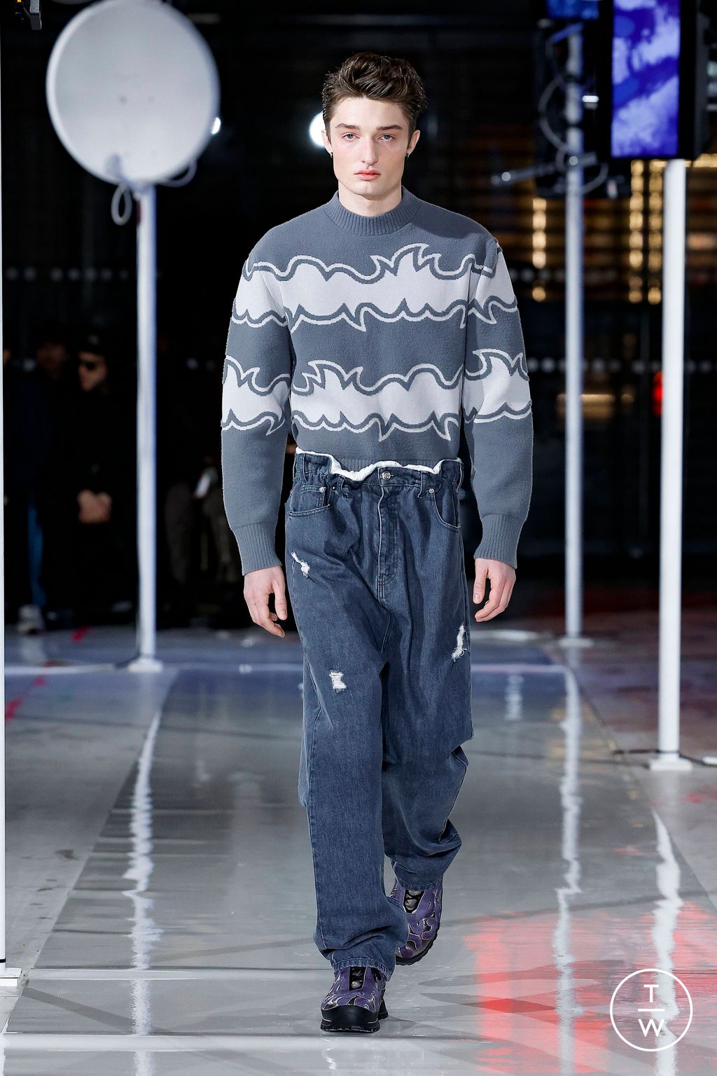 Fashion Week Paris Fall/Winter 2024 look 11 from the Bluemarble collection menswear