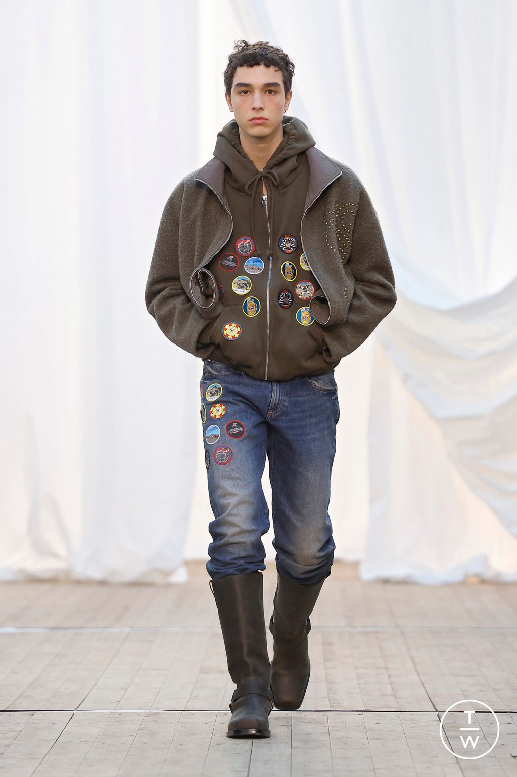Fashion Week Paris Fall/Winter 2025 look 13 from the Bluemarble collection 男装