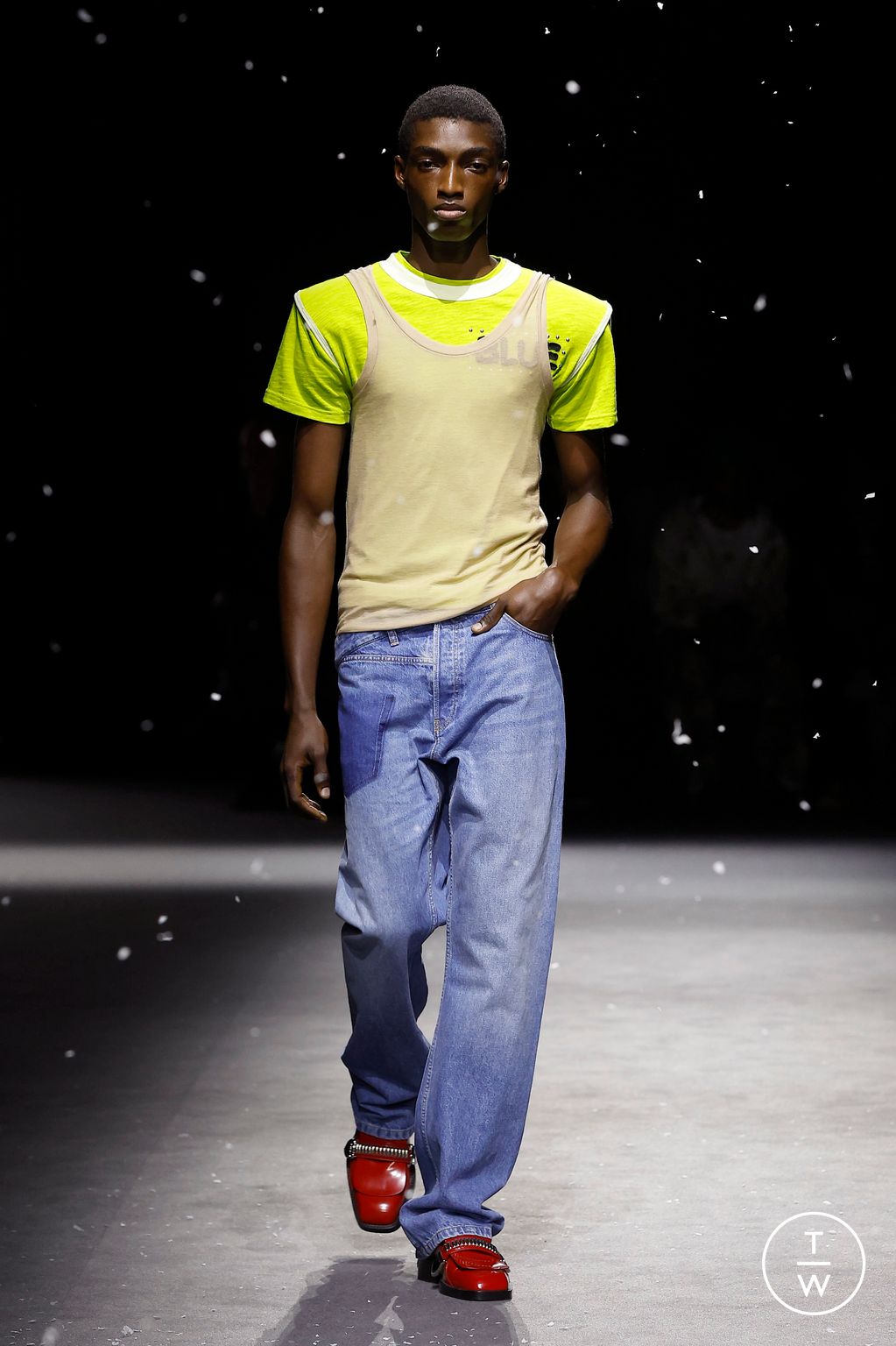 Fashion Week Paris Spring-Summer 2025 look 4 from the Bluemarble collection menswear