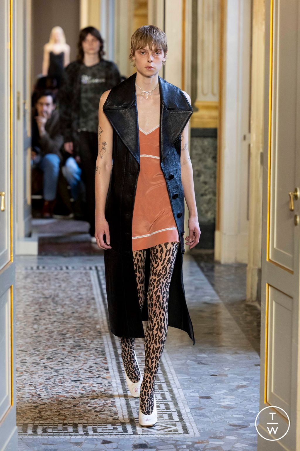 Fashion Week Milan Fall/Winter 2024 look 3 from the Blumarine collection womenswear