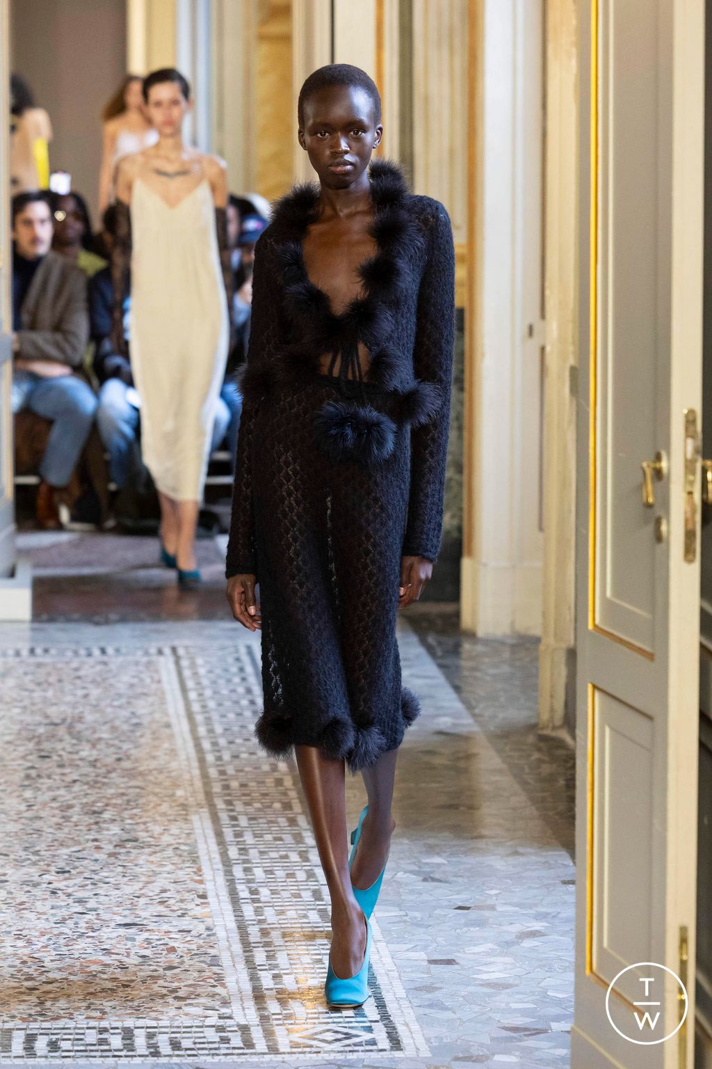 Fashion Week Milan Fall/Winter 2024 look 37 from the Blumarine collection womenswear