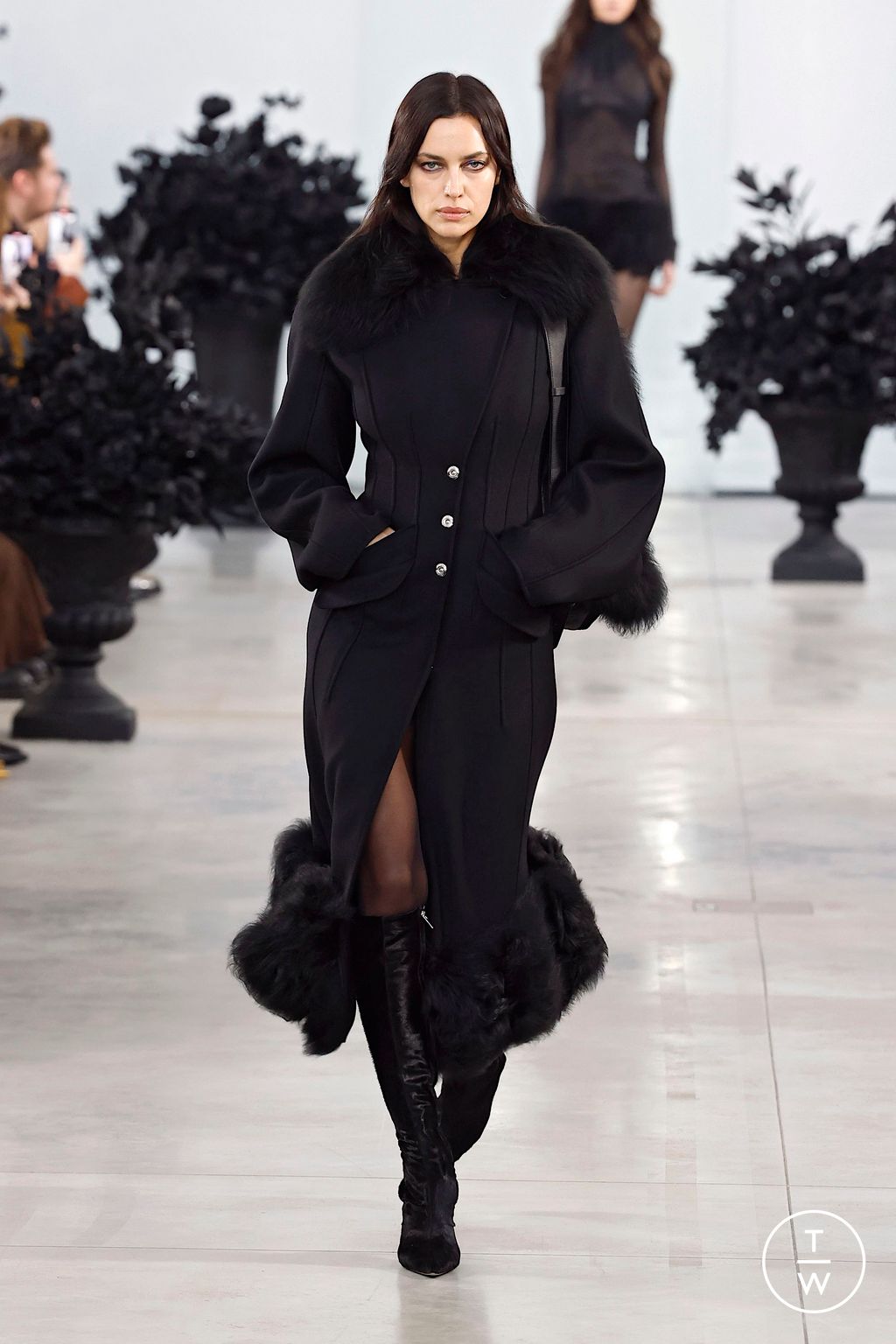 Fashion Week Milan Fall/Winter 2025 look 1 from the Blumarine collection womenswear