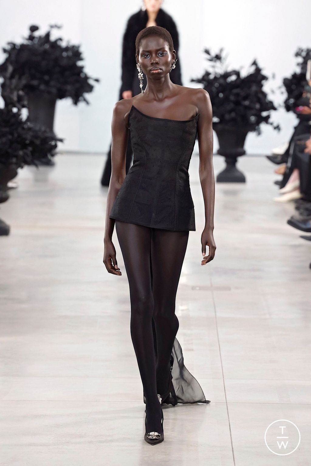 Fashion Week Milan Fall/Winter 2025 look 3 from the Blumarine collection womenswear