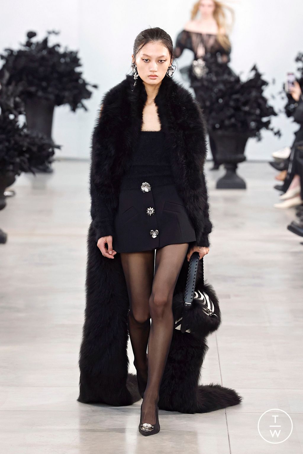 Fashion Week Milan Fall/Winter 2025 look 4 from the Blumarine collection womenswear