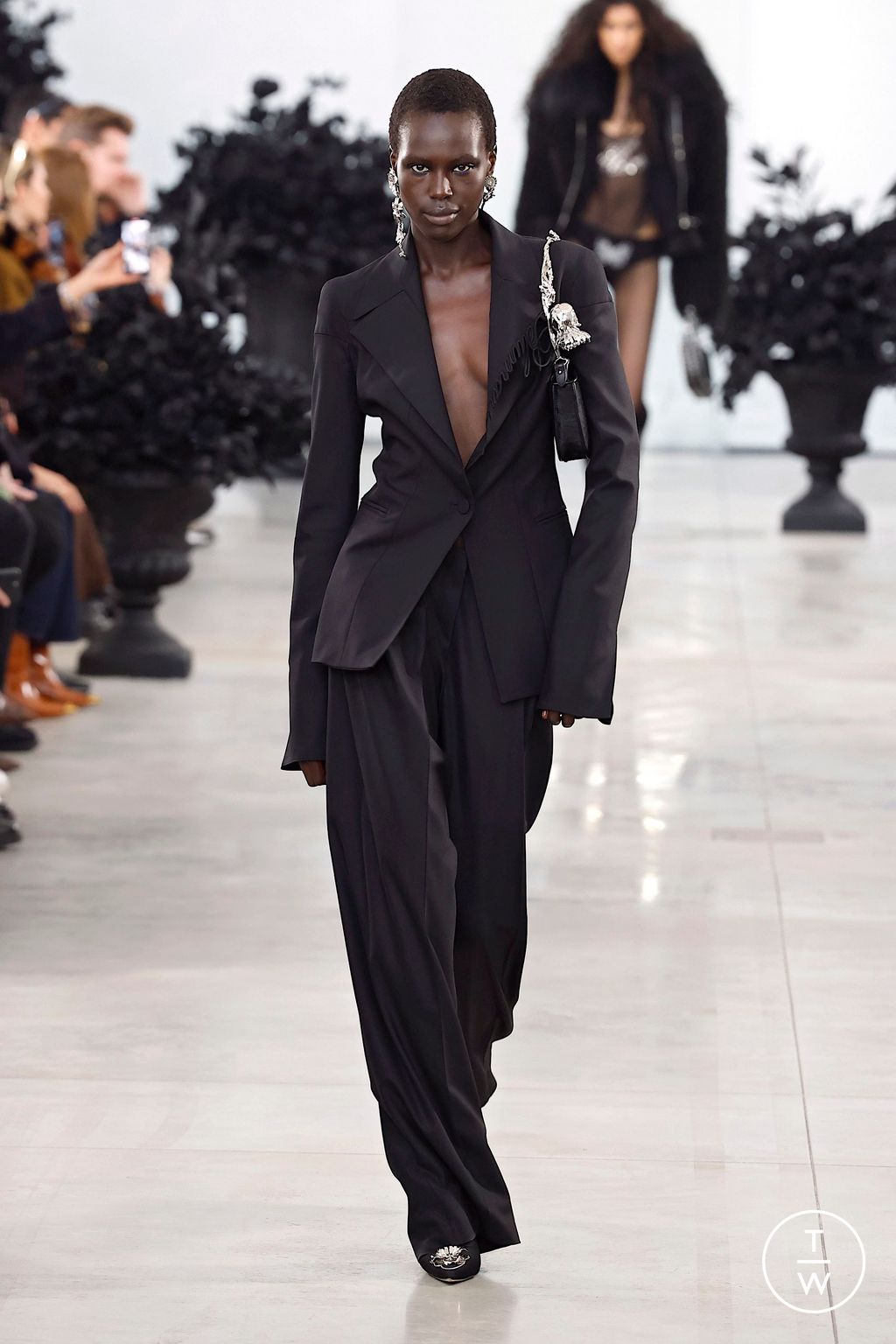 Fashion Week Milan Fall/Winter 2025 look 7 from the Blumarine collection womenswear