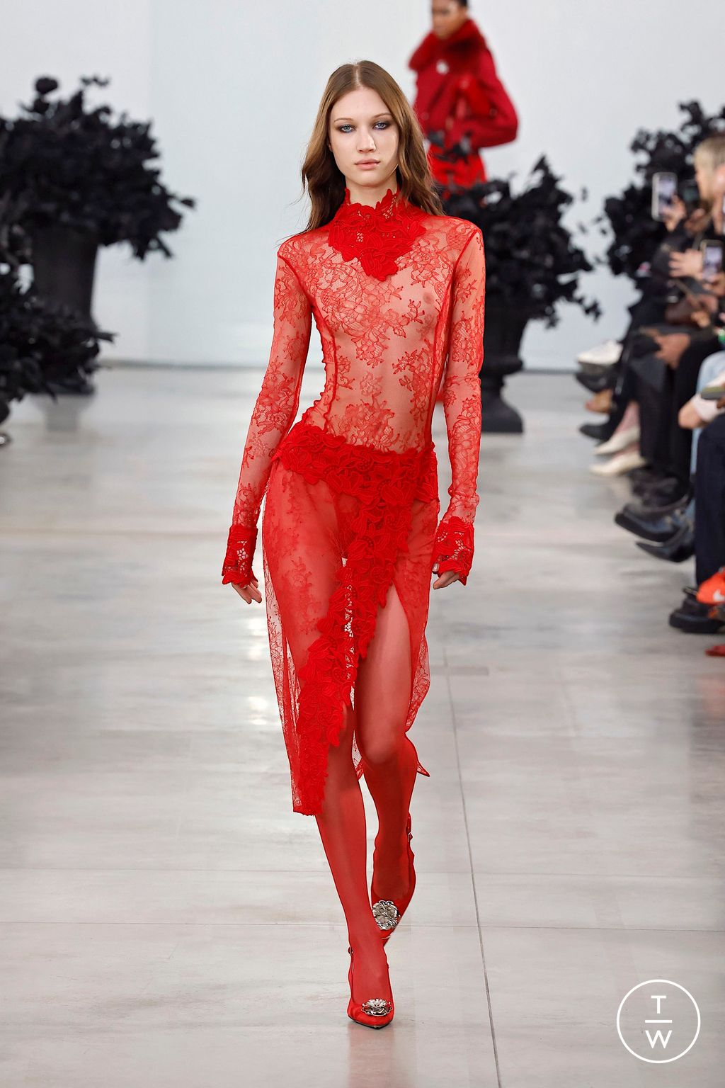 Fashion Week Milan Fall/Winter 2025 look 10 from the Blumarine collection womenswear