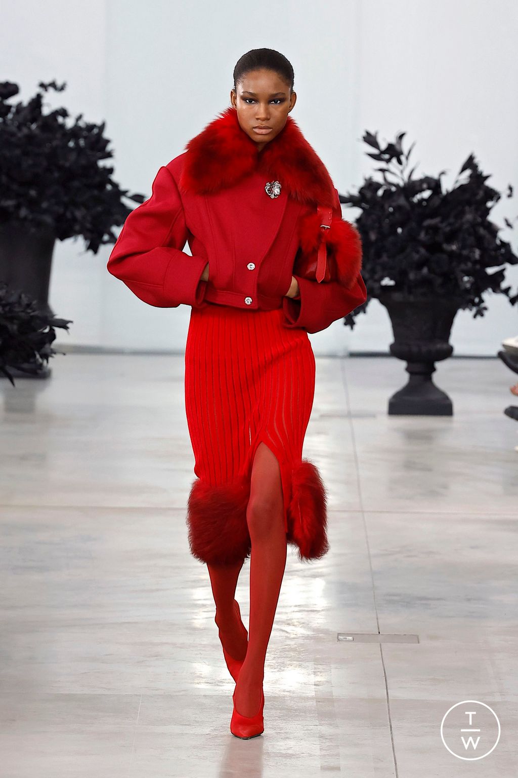 Fashion Week Milan Fall/Winter 2025 look 11 from the Blumarine collection womenswear